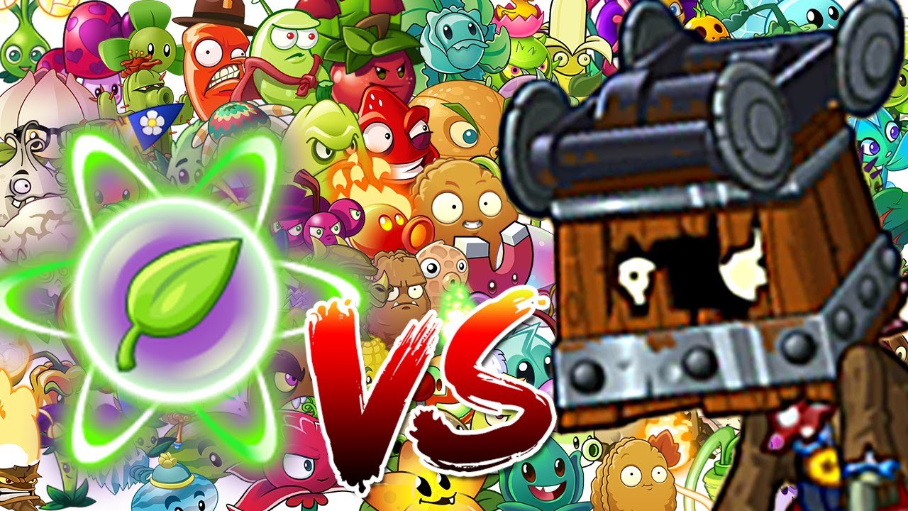 Plants vs Zombies 2 Epic MOD : Each Max Level Plants Ultimate Power UP vs Cart Head Zombies