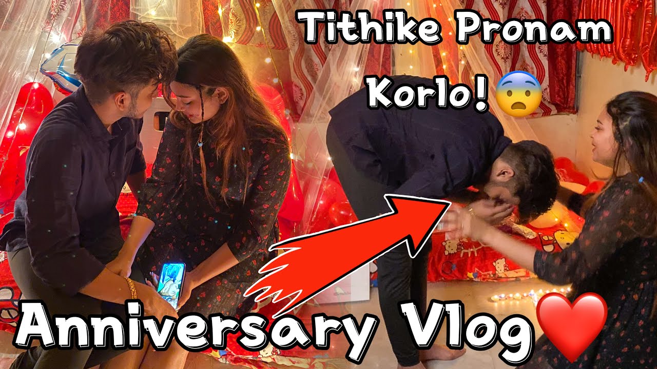 ANNIVERSARY VLOG 2022❤️||Tusar Tithike Pronam korlo!😨||VLOG-3||