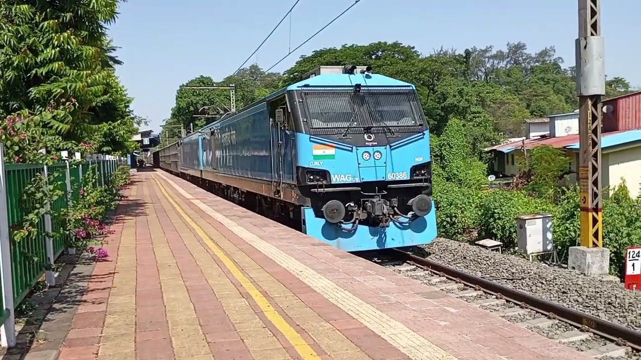 Electric train Diesel train it Khandala Station