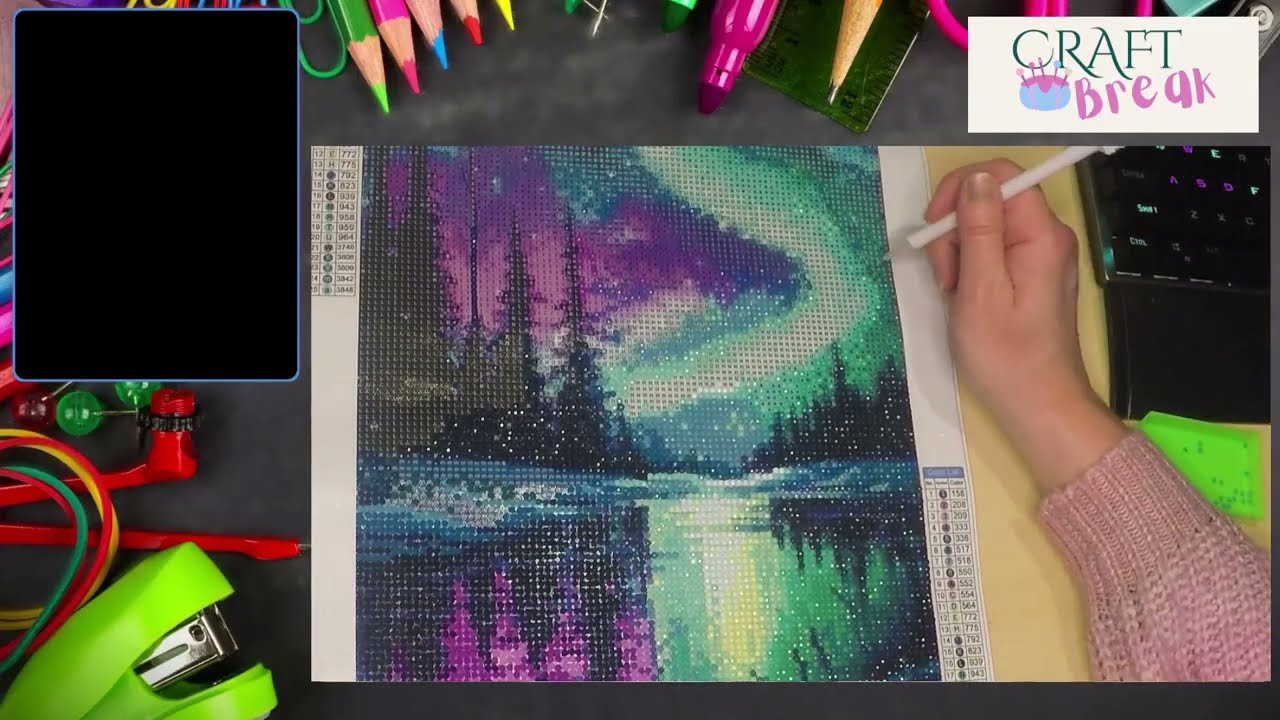 Crystal Painting - Northern Lights - Part 9 of 15
