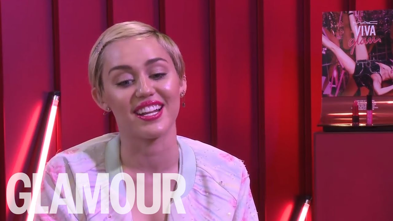 Miley Cyrus talks Beauty, Mac Cosmetics and HIV/Aids | Beauty Talk | Glamour UK