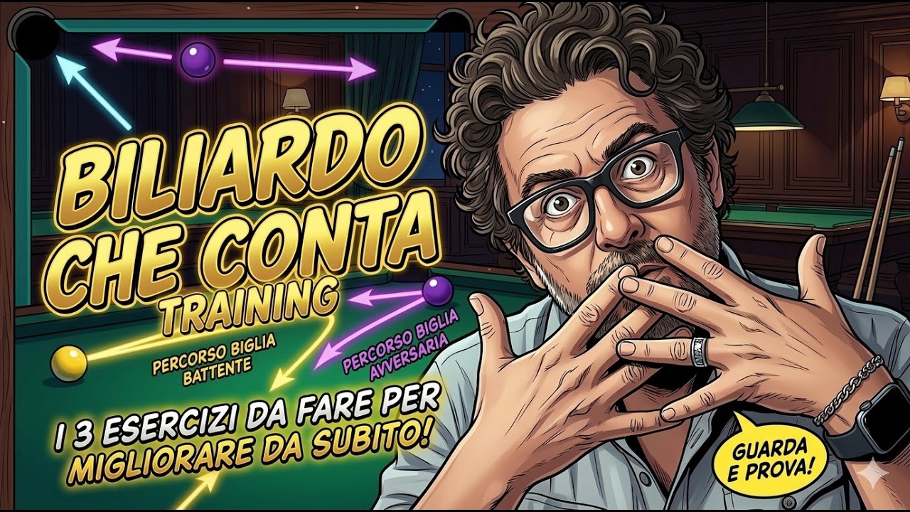 Il Biliardo che Conta Training - I 3 esercizi da fare per migliorare da SUBITO! Guarda e prova!