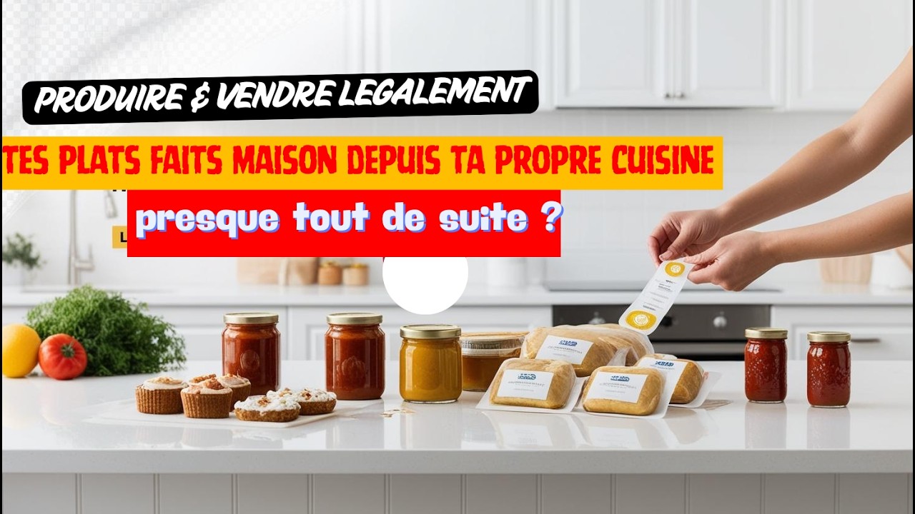 Comment vendre l&eacute;galement tes plats faits maison depuis ta propre cuisine  presque tout de suite?