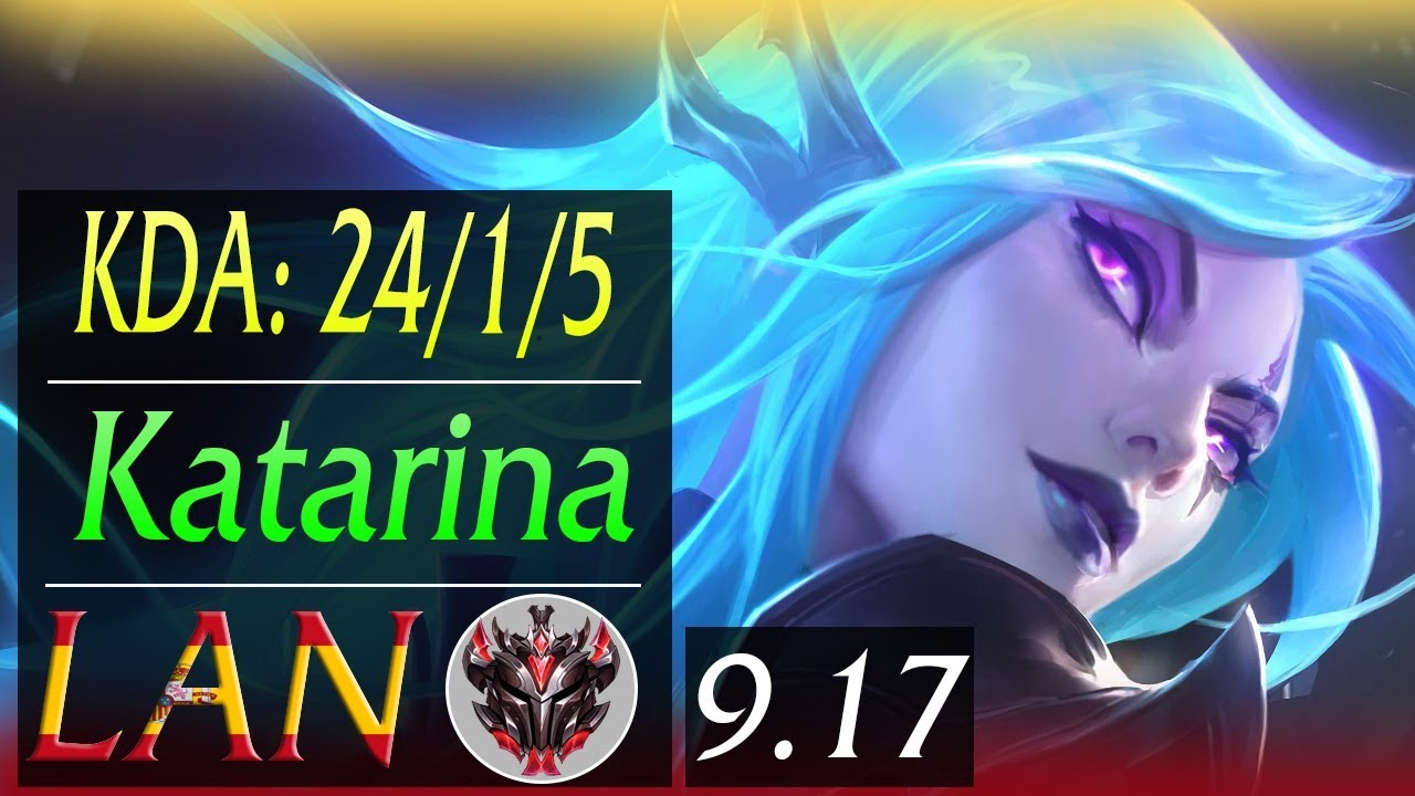 Katarina LAN MID Replay | KDA: 24/1/5 | Season 9 | Patch 9.18