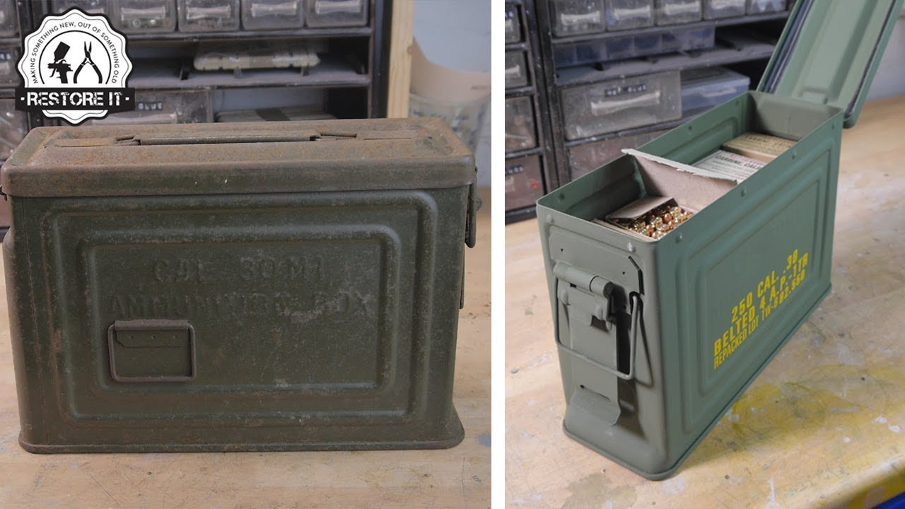 1942 US .30 Cal Carbine M1 Ammo Box Restoration