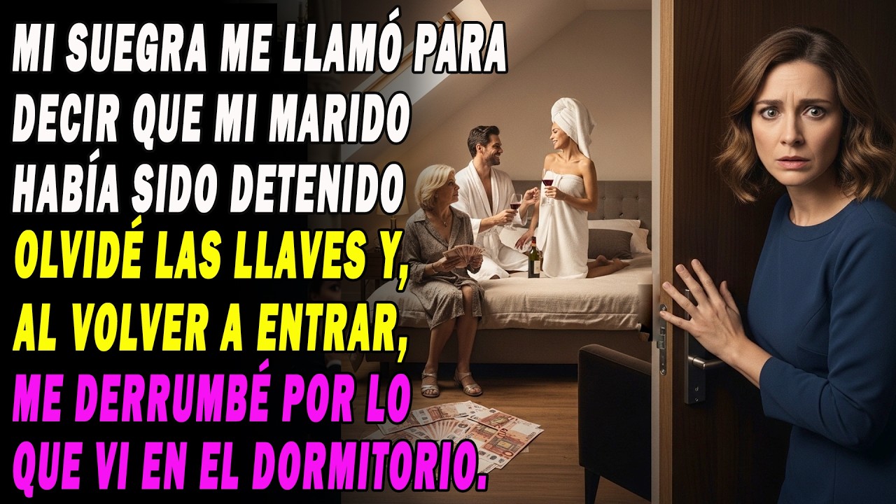 ¡Tu Marido Está Detenido! Mi Suegra Me Pidió Que Corriera Con El Dinero Para Sacarlo,pero Al Salir😱