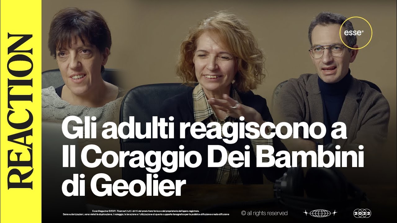 Gli adulti reagiscono alle hit di IL CORAGGIO DEI BAMBINI di Geolier | ESSE