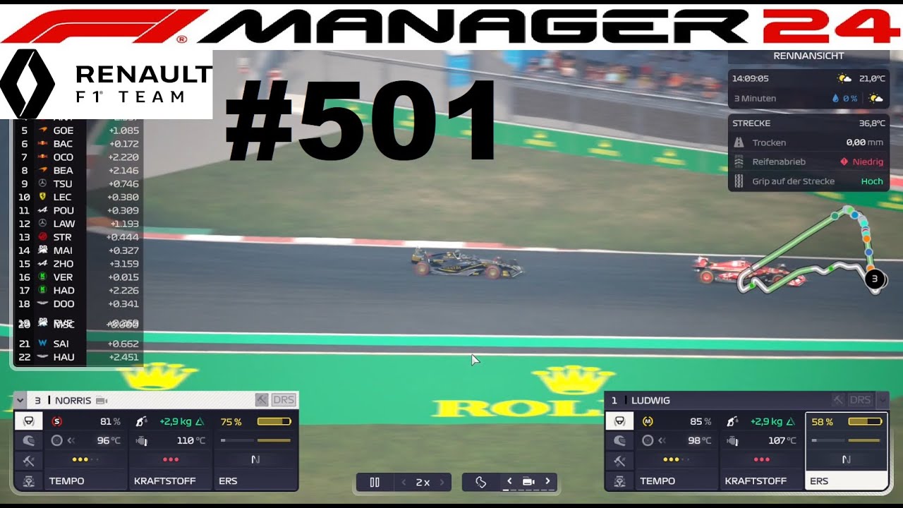 Können wir im Rennen unsere Stärke zeigen?! #501 -F1 Manager 24-