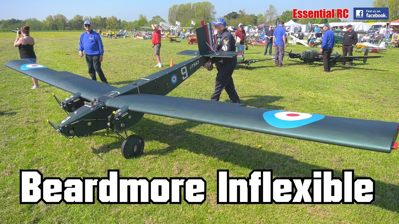 Giant Scale RC RAF 'BEARDMORE INFLEXIBLE' BOMBER ! (3 x ZENOAH 38 ENGINES and 21 FT WINGSPAN)