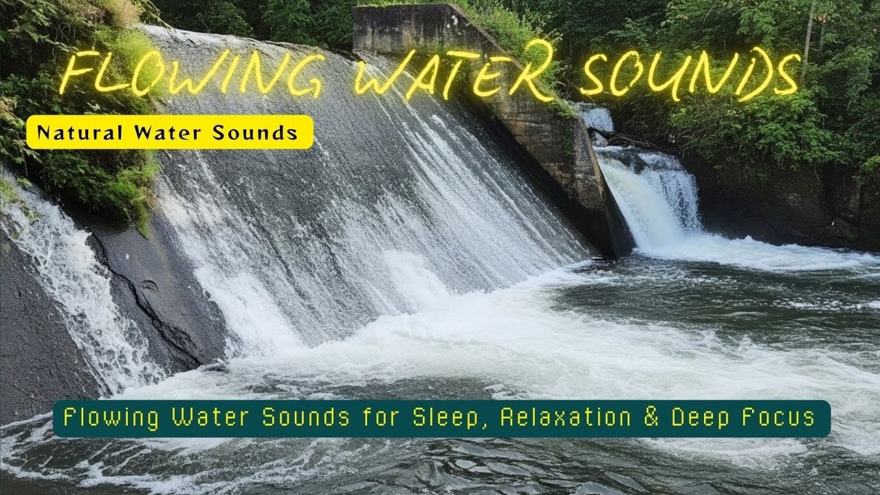 Flowing Water Sounds for Sleep, Relaxation & Deep Focus | Rain Resonance