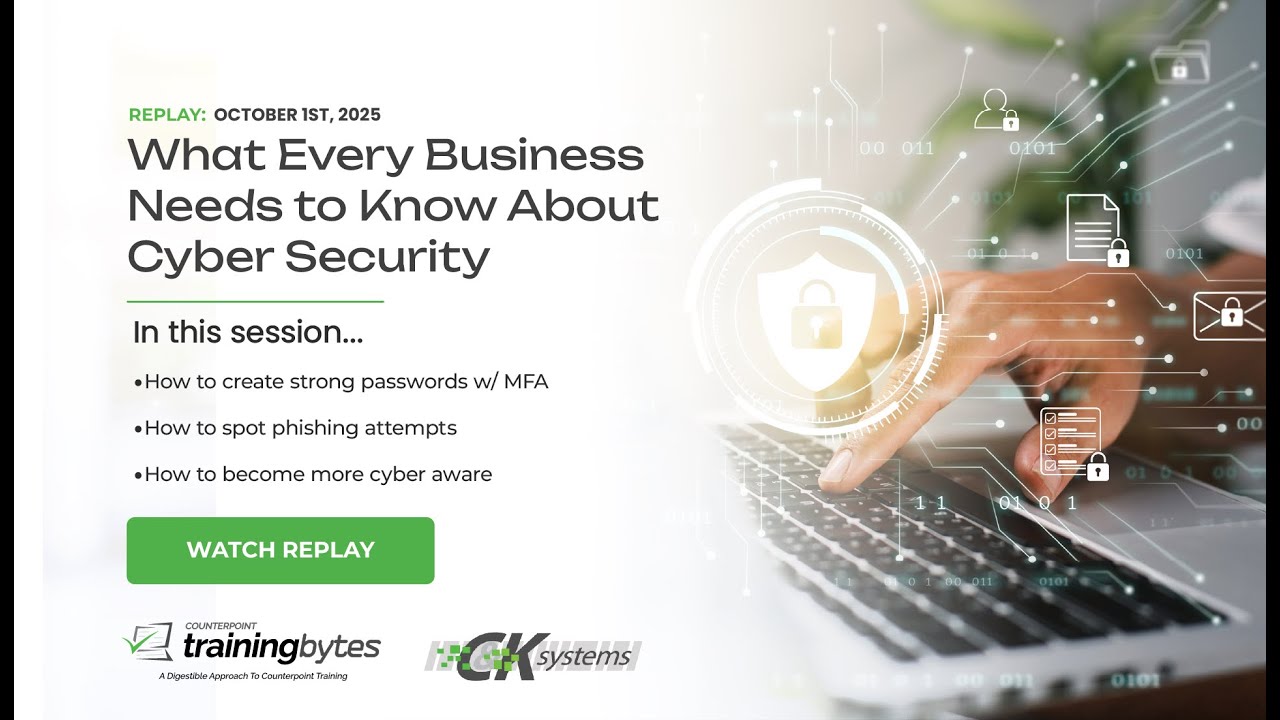 [REPLAY] OCTOBER 1 -  What Every Retail Business Should Know About Cyber Security