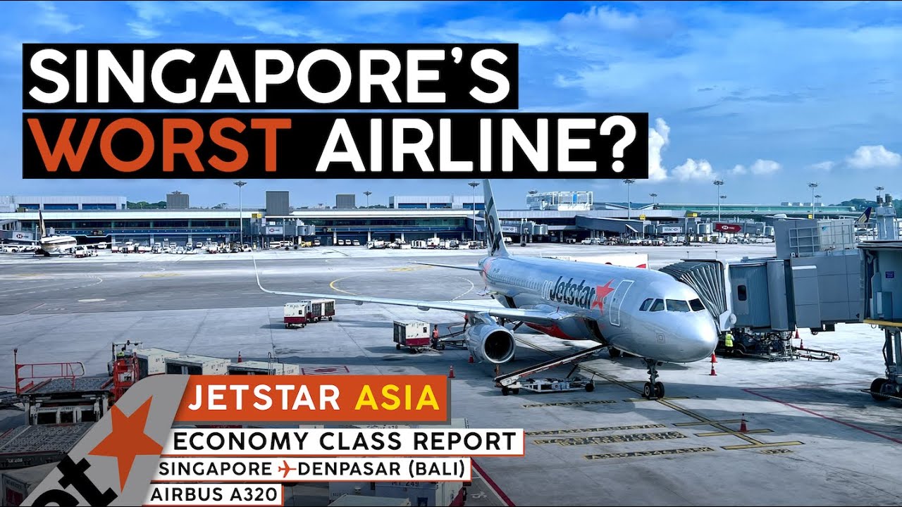 JETSTAR ASIA A320 Economy Class【4K Trip Report SIN-DPS】Are They THAT Bad?
