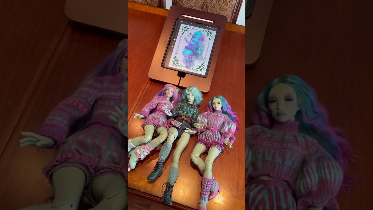 Drawing in Procreate: My Ball Jointed Dolls