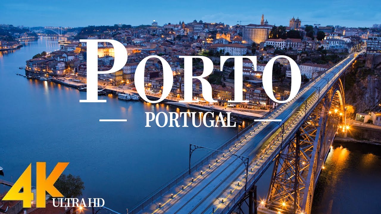 Porto 4K drone view &bull; Stunning footage aerial view of Porto | Relaxation film with calming music