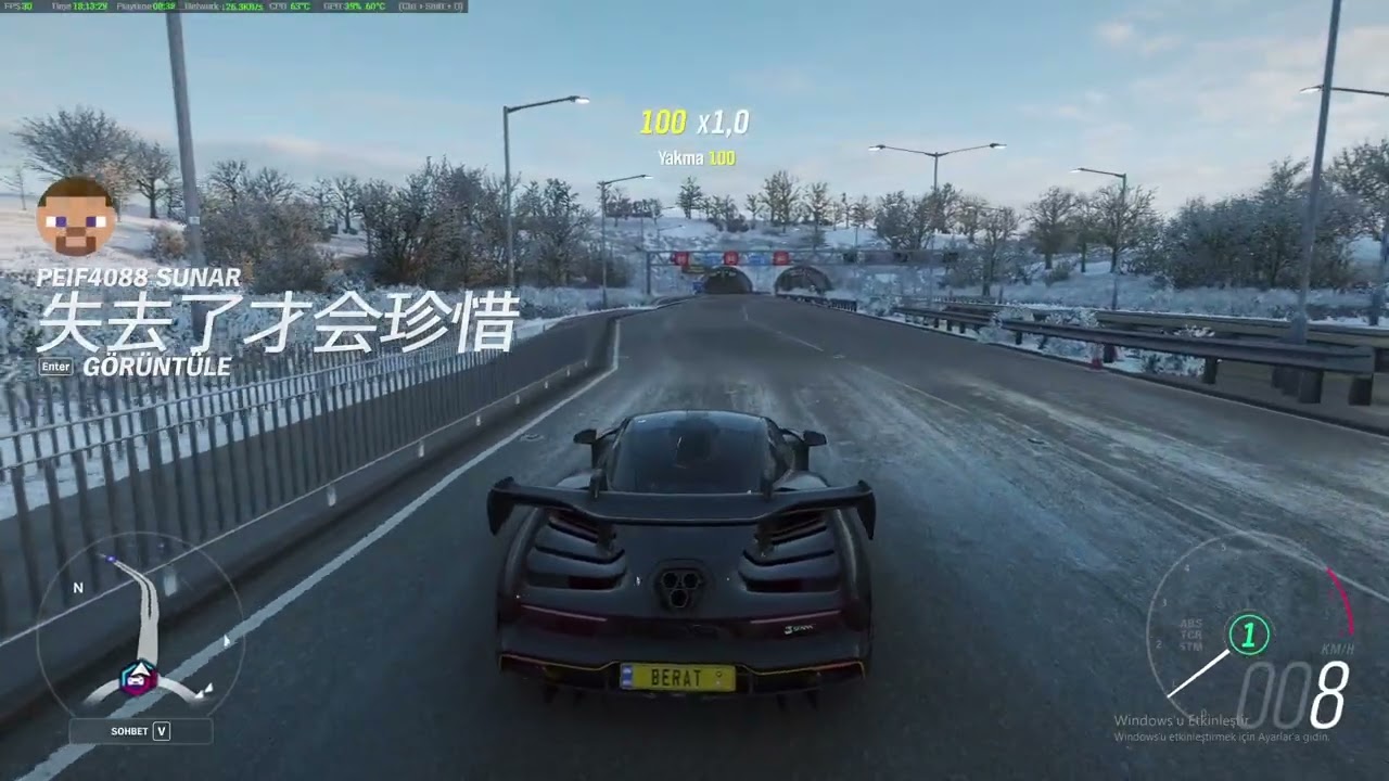 Forza horizon 4 hız testi yapıyorum