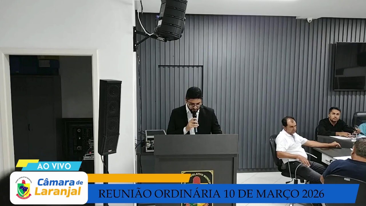 Reunião Ordinária da Câmara Municipal de Laranjal do dia 24 de Fevereiro de 2026