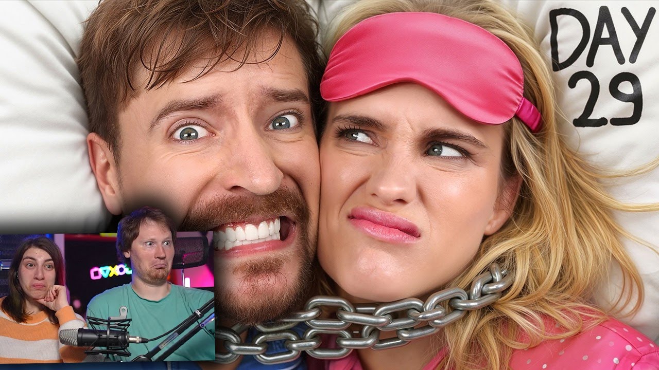 Выживи 30 Дней Прикованный К Своему Бывшему Партнёру, Выиграй $250,000 | РЕАКЦИЯ на MrBeast