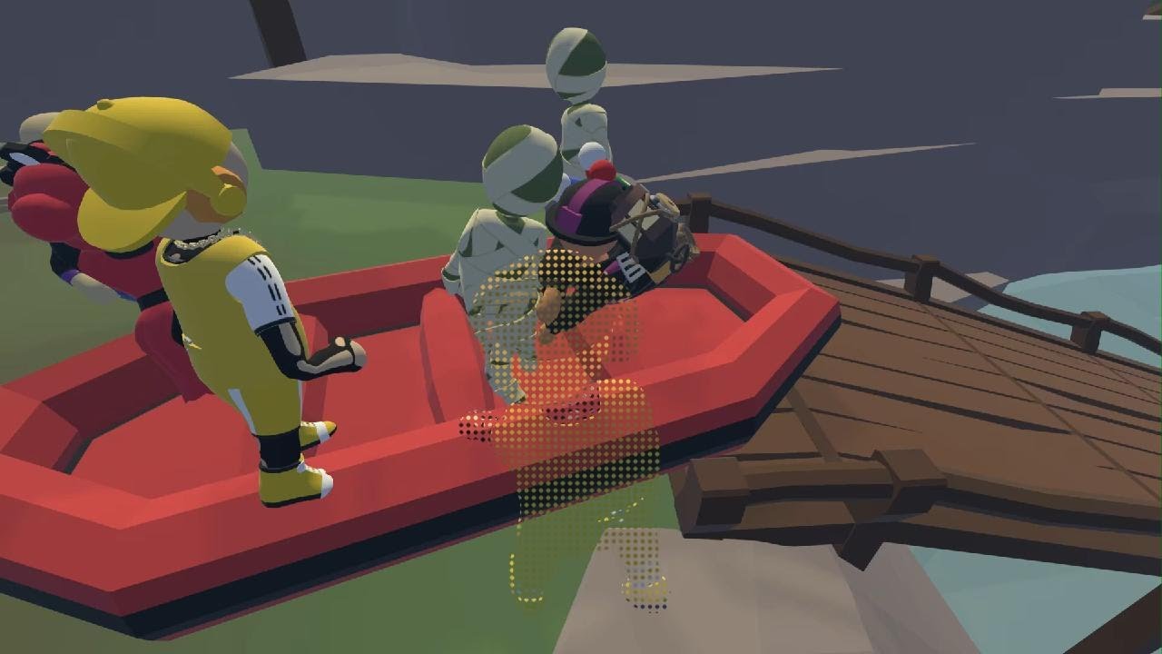 Human Fall Flat 2024 boat, party