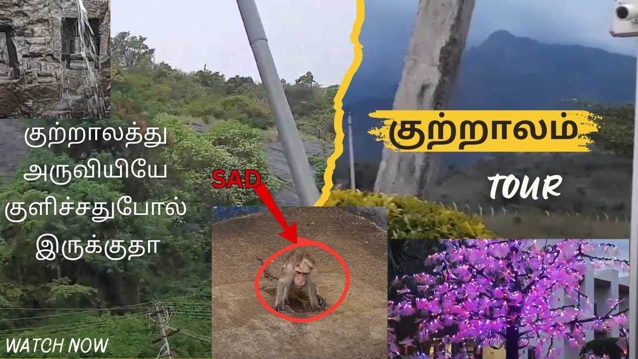 MY FIRST VLOG 💥குழு 🔥குழு குற்றாலம் போலாமா ! Kutralathula ipadi oru edamaaa !!!