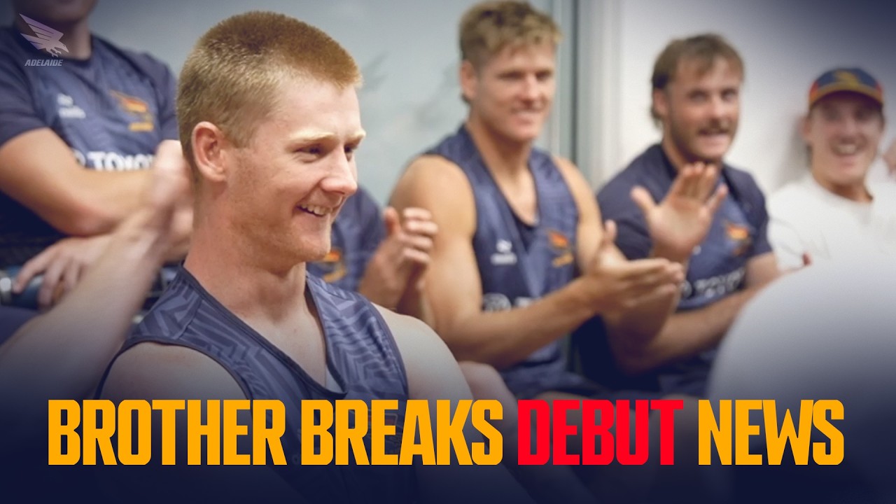 Toby Murray finds out AFL debut news from brother and teammate Nick 🥹