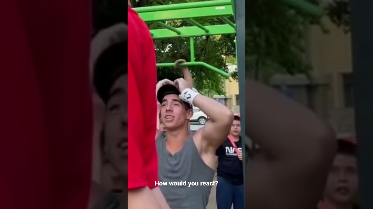 Love their reactions 🇬🇷🫡#reaction #calisthenics