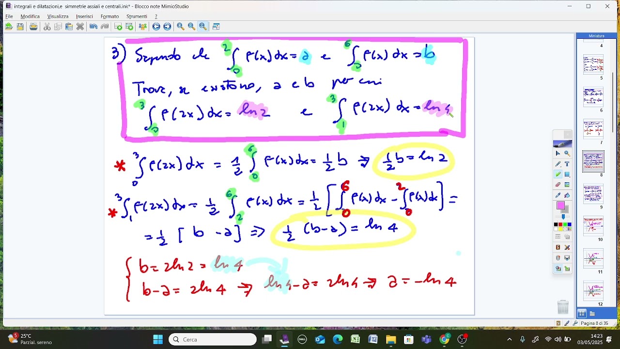 maturità con dilatazioni, simmetrie, traslazioni
