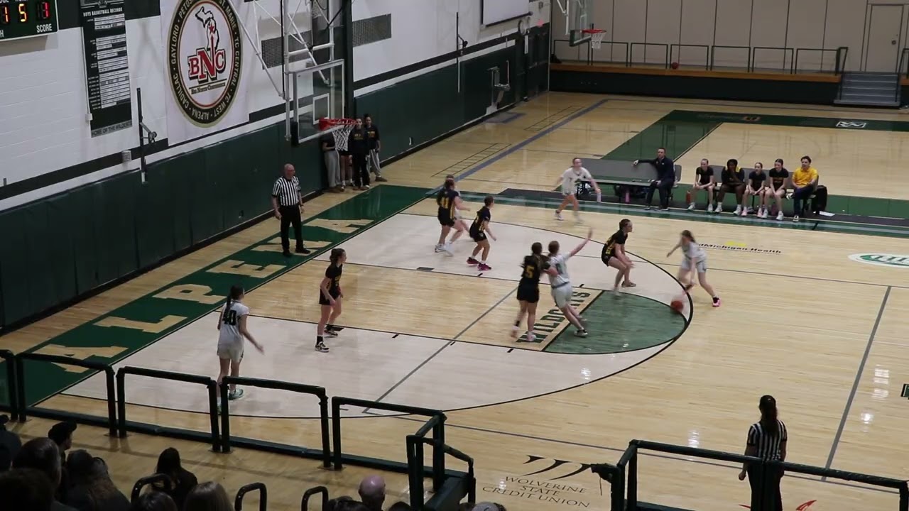 Alpena vs Gaylord 2nd Qtr Feb 2026 8th Grade Girls Basketball