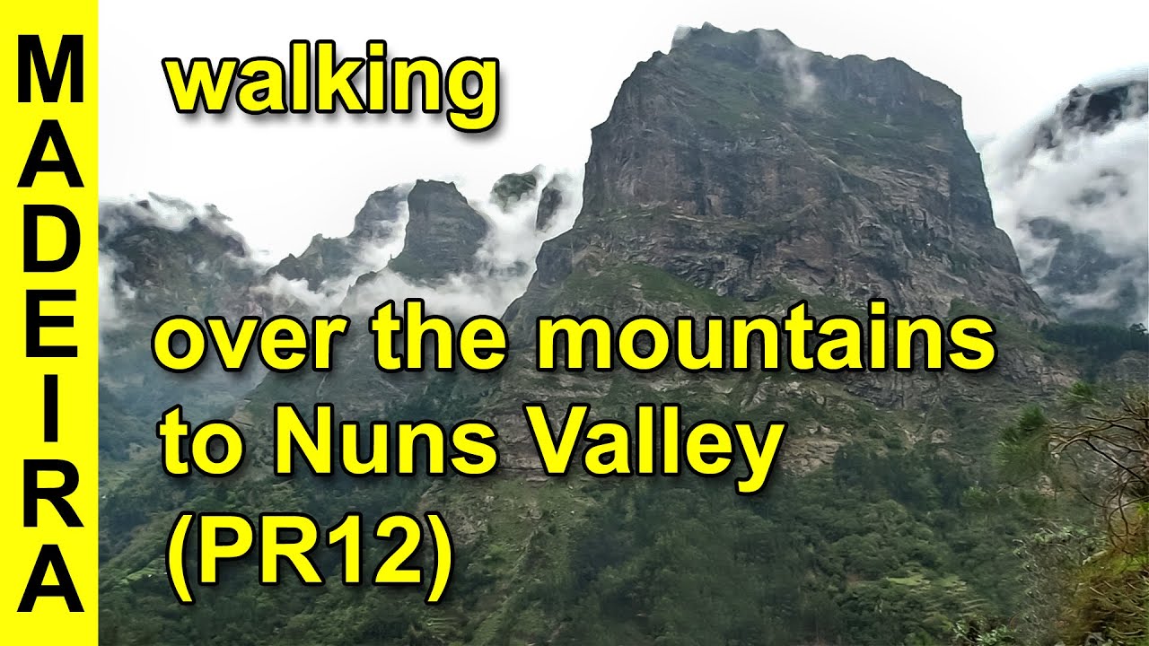 Madeira, PR12, walking Encumeada - Nunnalaakso (Curral das Freiras), kävellen yli vuorten. 068.