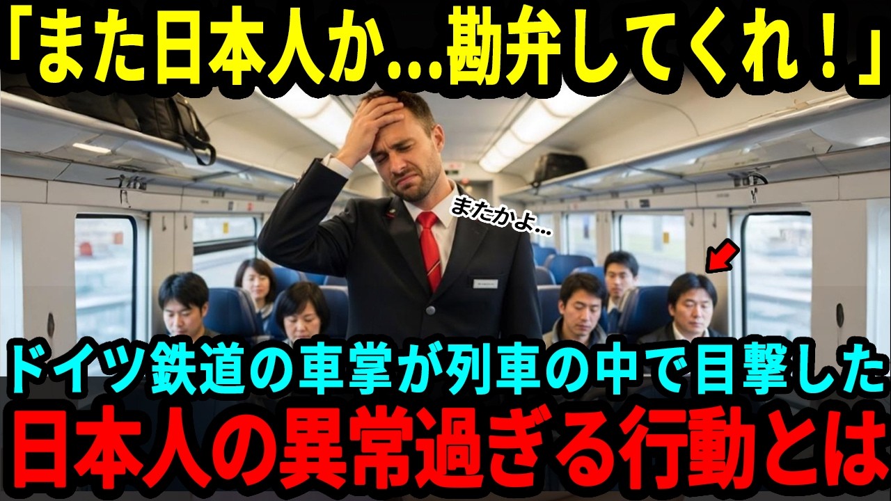 【海外の反応】「また日本人…勘弁してくれ！」ドイツ鉄道の車掌が列車内で目撃した日本人だけの異常な行動に世界が驚愕