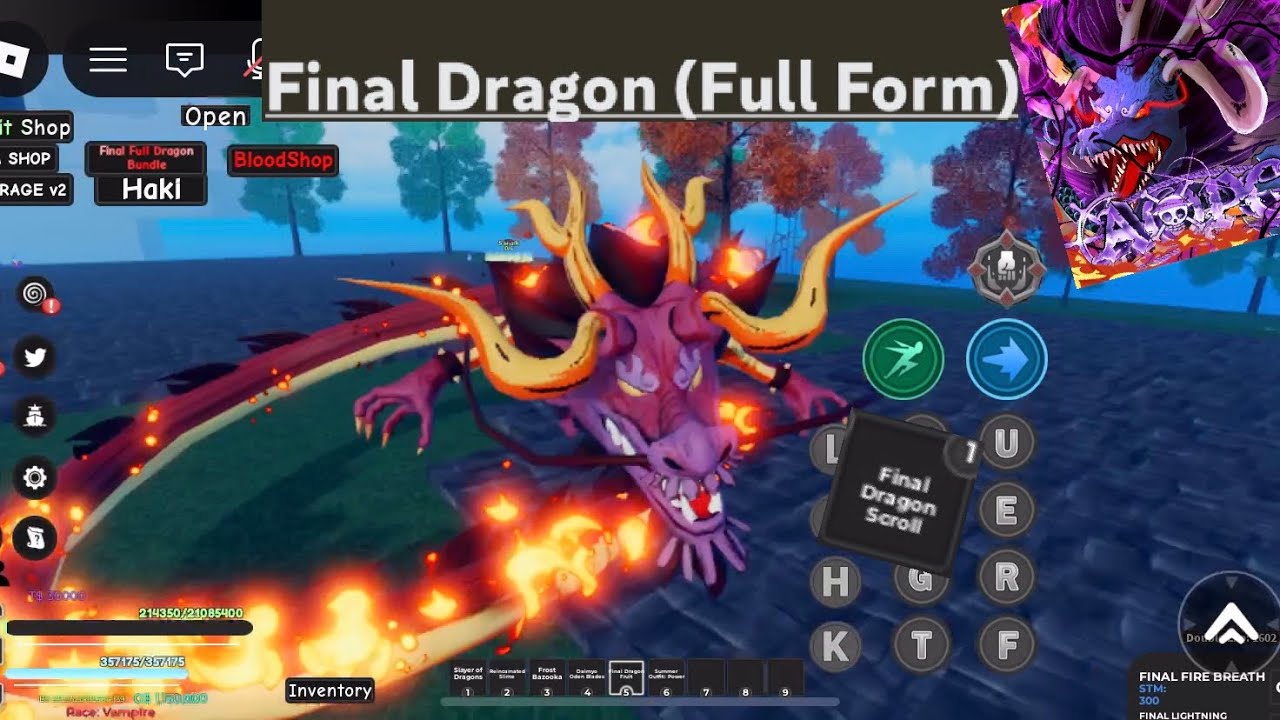 Final Dragon Full Form Update🐉🔥 - AOPG roblox