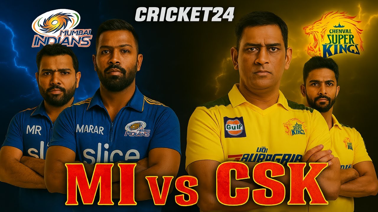 MI vs CSK in Cricket 24 – Epic Rivalry REIGNITES in Style! 💥🏏