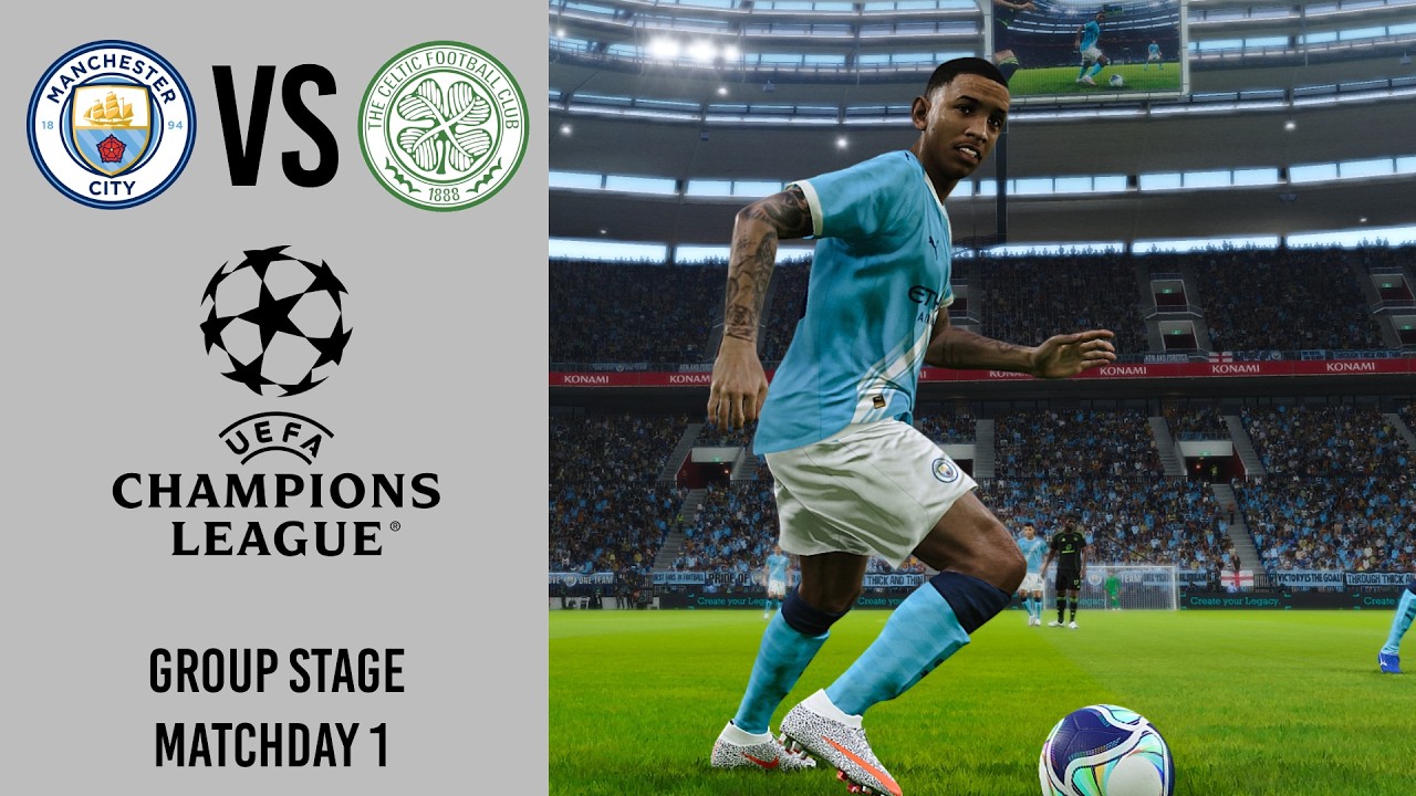 Man City Career League, Champions League Group Stage #1 | eFootball PES 21 Mod Patch 2025/2026
