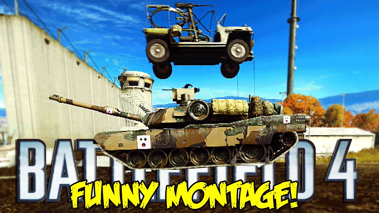Battlefield 4 Funny Montage!  Jeep C4 Rage, Poking enemys , Azzy Magic FAIL (BF4 Funny Moments)