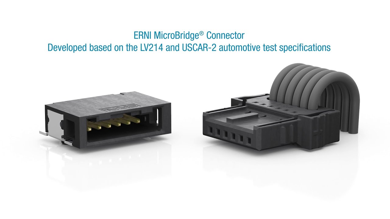 ERNI MicroBridge Connectors: High-Temperature Miniaturization for Automotive Systems