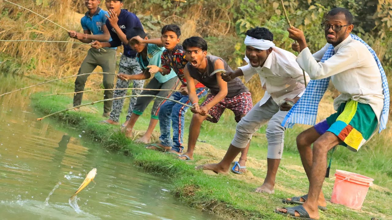 चिरकुटवा मारे मछली🐠🐋🐟 झिंगना  चिरकुटवा के देखके हाथ मे आ गइल टंगरी |झिंगना आफत मचउलस तगडी||