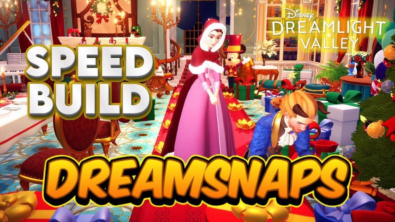 📸 As&iacute; hice el DreamSnap &ldquo;Esp&iacute;ritu de las Fiestas&rdquo;🎄| Speed Build Disney Dreamlight Valley