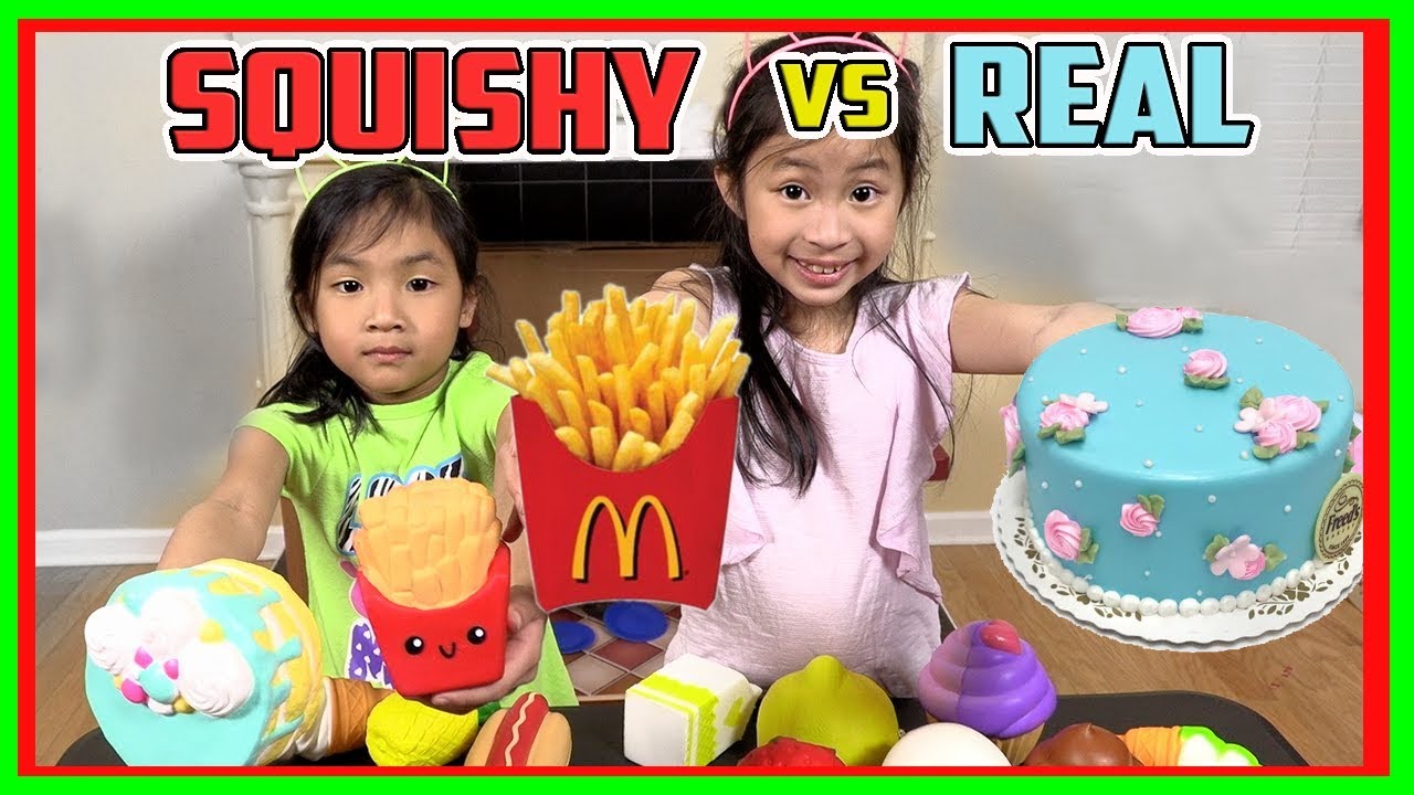 Squishy Food VS Real Food Challenge  - Fun TV