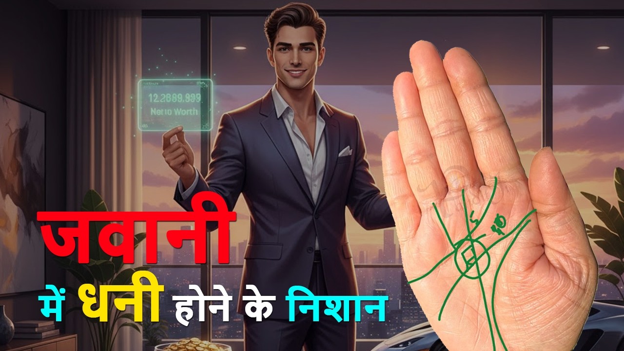 जवानी में धनी होने के निशान। #astro #panditji #panditjihastrekha #panditjipalmistry #astrology