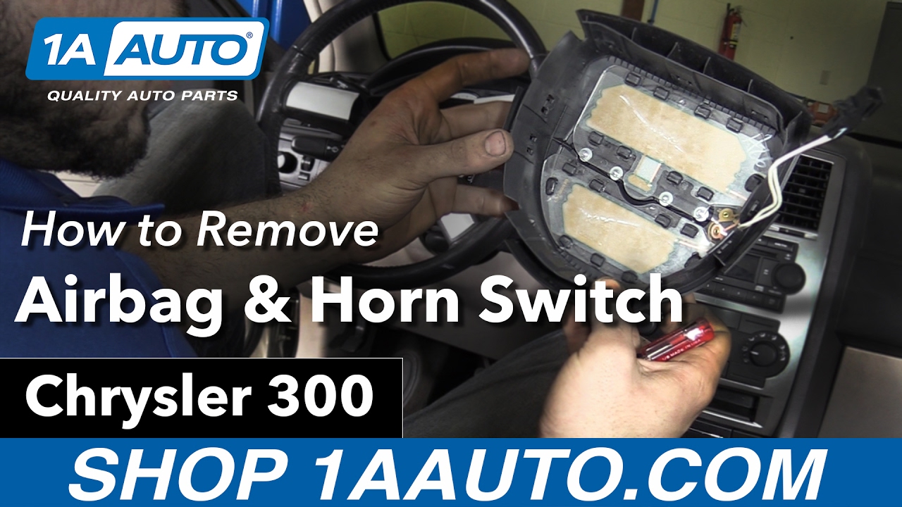 How to Remove Airbag & Horn Switch Cover 05-10 Chrysler 300