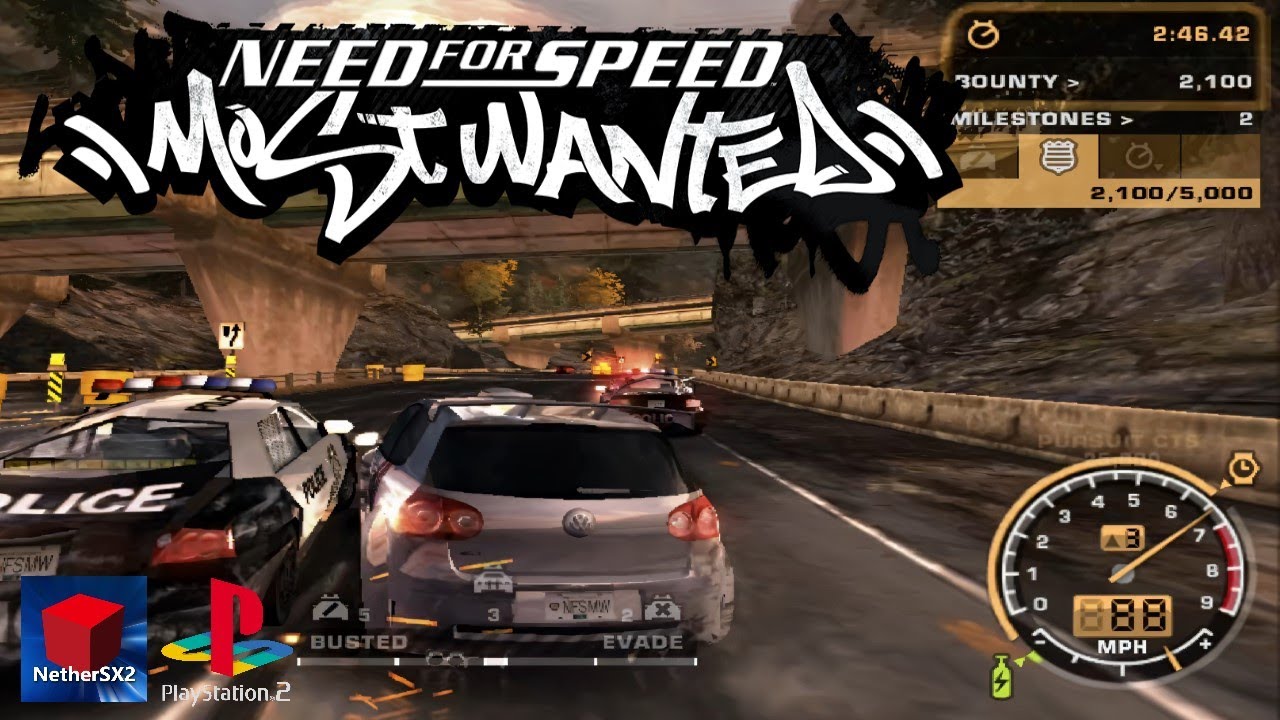 Need for Speed Most Wanted | NetherSX2 Emulator Gameplay