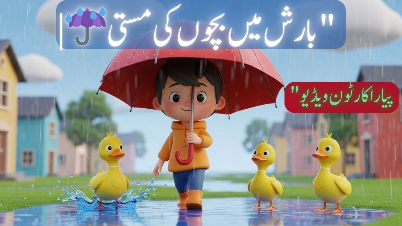 “Magical Rain Story 🌈 | Kids Enjoy Rain | 3D Cartoon Animation” ! "بارش کا مزہ 🌧️ | بچوں کی پیاری 3