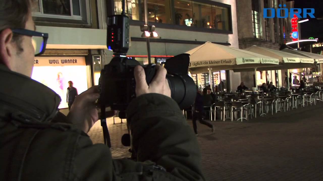 Portraits bei Nacht mit Systemblitz