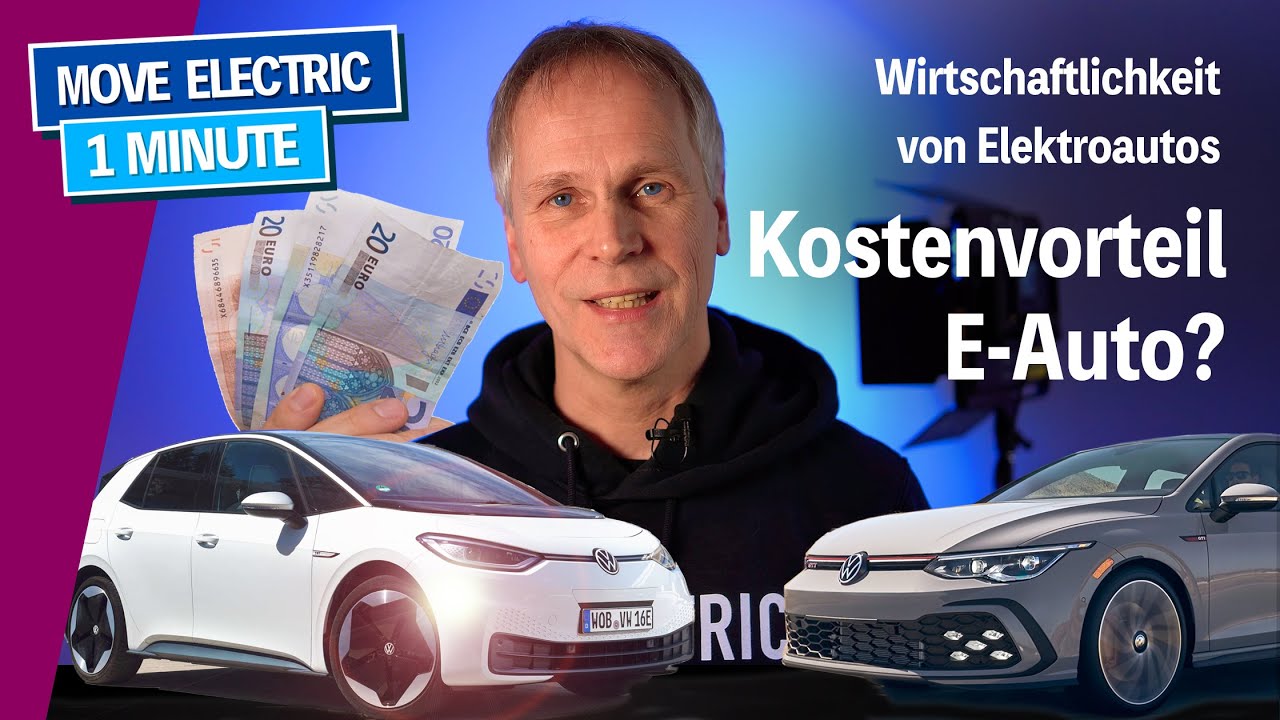 Kostenvorteil f&uuml;r E-Autos? Vergleich zwischen Elektroauto und Verbrenner am Beispiel ID3 und Golf