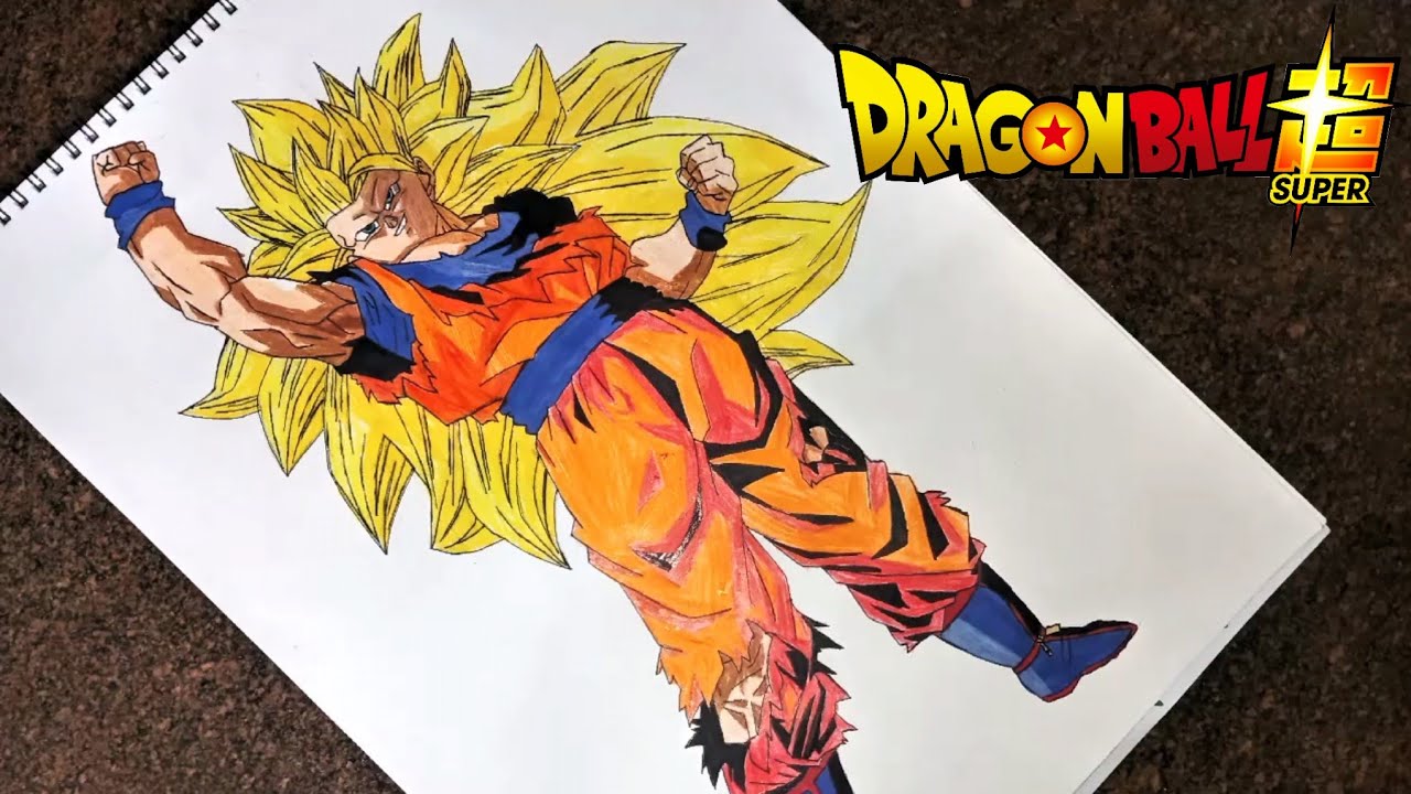 How To Draw Goku Super Saiyan 3 | Step By Step Tutorial | [Dragon Ball]