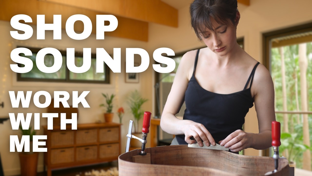 Guitar Making in a Treehouse Workshop - No Talking or Music