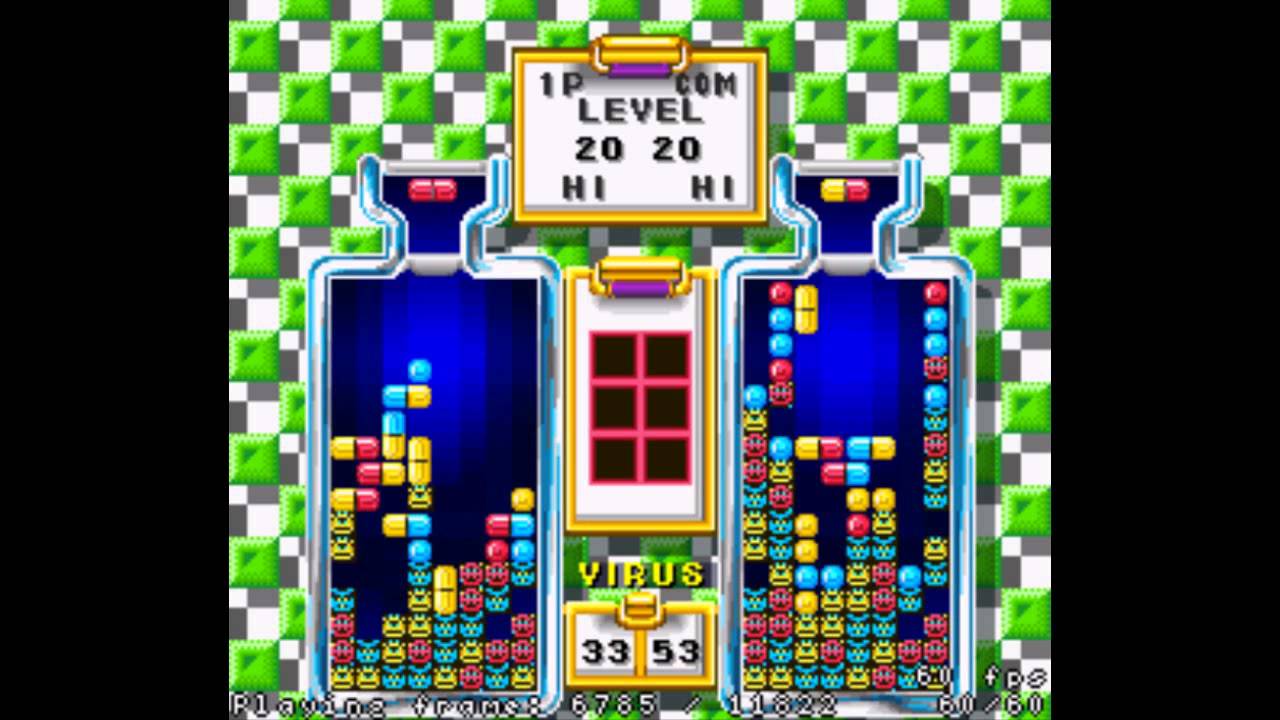 [Tetris & Dr.Mario] TAS vs CPU Lv. HARD