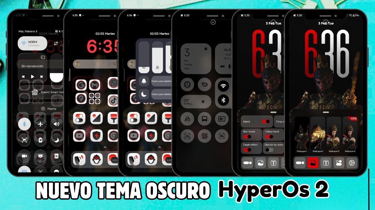 Nuevo Tema Global Oscuro que Transformara tu Xiaomi - Redmi - Poco con HOS 2