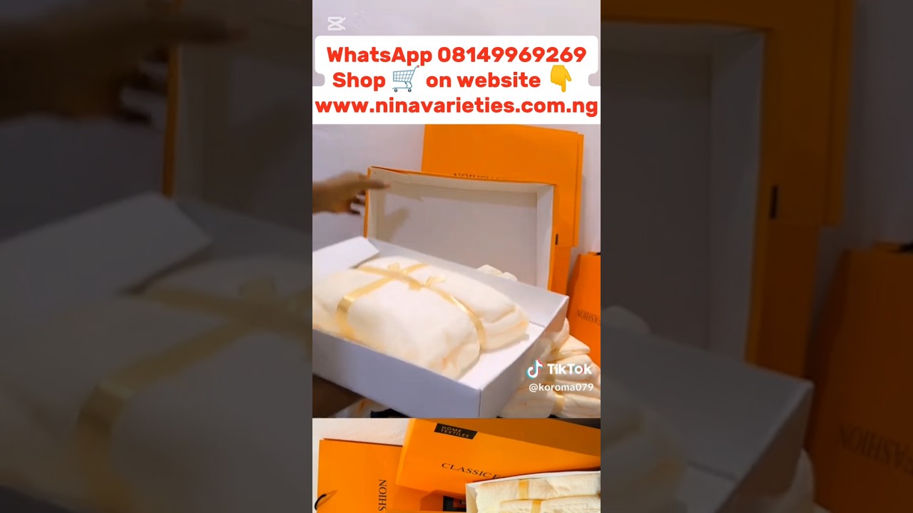 YOUR 3 in 1 SOFT COTTON TOWEL N7,000 