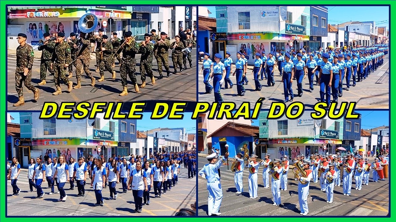 Desfile Cívico Completo | 145 Anos de Piraí do Sul