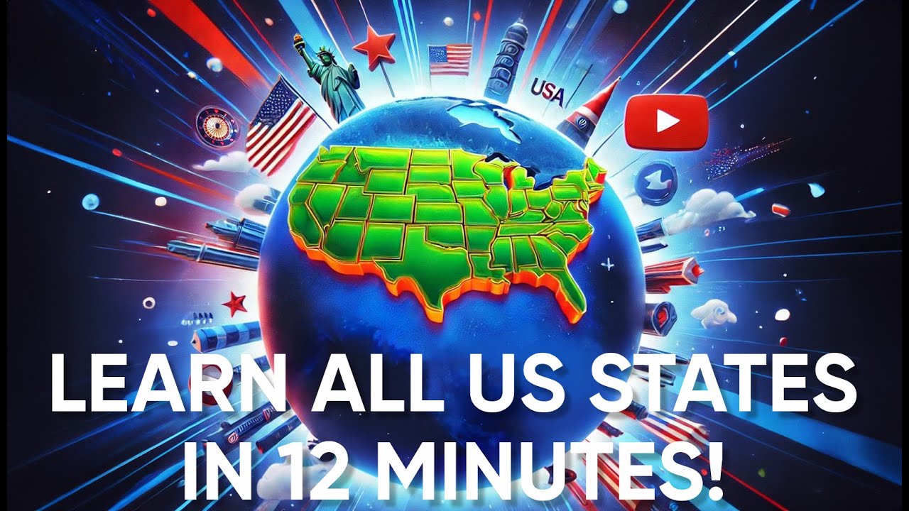Memorize ALL 50 US STATES in 12 MINUTES! (Crazy Method But It Works)